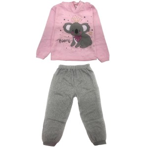 CONJUNTO ML INF C/CAPUZ FEM/MASC MOLETOM BASICO (AA) - (Campanha Ajudar é Amar - Doação)