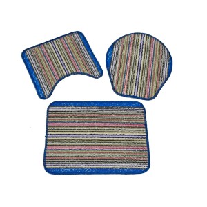 JOGO BANHEIRO C/3 MULTICOLOR