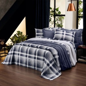 JOGO DE CAMA C/3 SOLTEIRO EST. PRATA SANTISTA