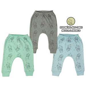 CALCA SARUEL C/3 MASC ESTAMPADO PETUTINHA