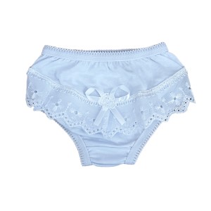 CALCINHA ALG C/LESE/FITA/LACO INF