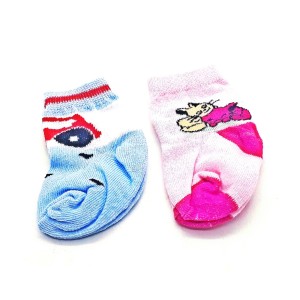 MEIA BEBÊ RN C/ESTAMPA ALGODÃO