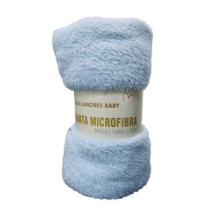 MANTA LISA BEBE MICROFIBRA  - (Campanha Ajudar é Amar - Doação)