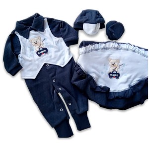 SAIDA MATERNIDADE MASCULINA SORTIDA MALHA TRABALHADA