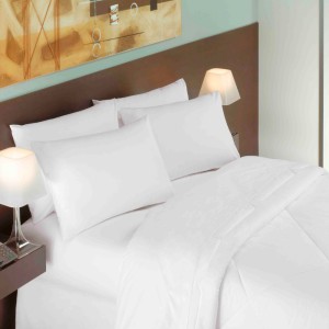 LENCOL SOLTEIRO SEM ELASTICO LISO HOTEL MADRI(180 FIOS) (AA) -  (Campanha Ajudar é Amar - Doação)