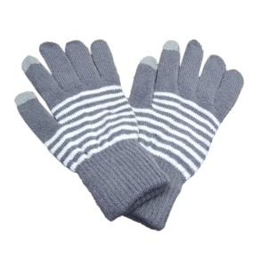 LUVA ADULTO TOUCHSCREEN LISTRADA (YX 1301T-G)