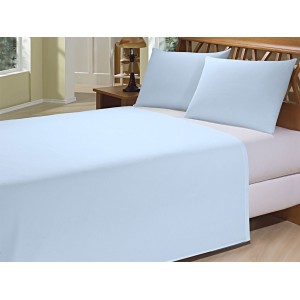 LENCOL CASAL SEM ELASTICO LISO MICROFIBRA (150 FIOS)