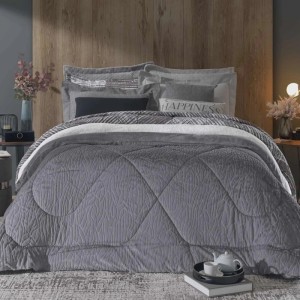 EDREDOM KING PLUSH LISO PELES HEDRONS