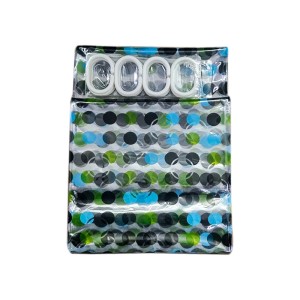 CORTINA P/BOX PVC ESTAMPADO COLORFUL