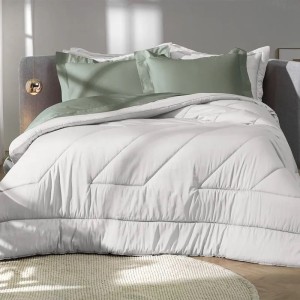 EDREDON SOLTEIRO LISO MALHA ALTENBURG