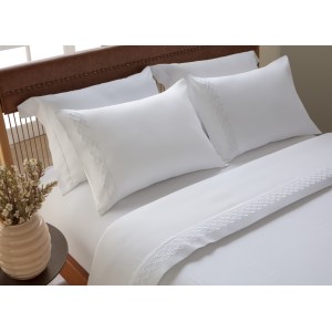 JOGO CAMA C/4 CASAL BORDADO GRETTA (300 FIOS)