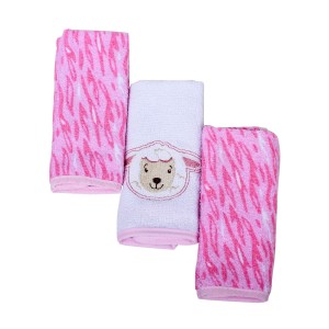 TOALHA BOCA FELPA C/3 ESTAMPADA - CARINHAS