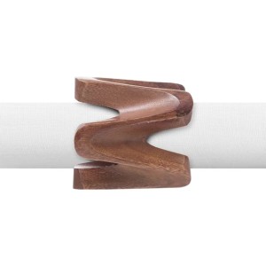 JOGO C/4 ARGOLAS PARA GUARDANAPO VIGGO MADEIRA