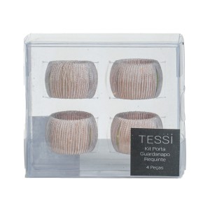KIT C/4 PORTA GUARDANAPO REQUINTE TESSI