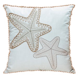 ALMOFADA NAUTICA COM BORDADO E CORDÃO - BELCHIOR