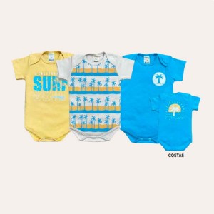 BODY MANGA CURTA C/3 MASCULINO