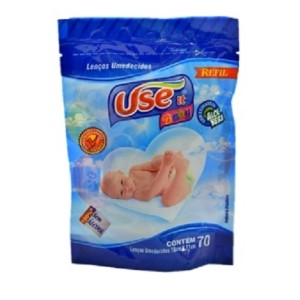 LENÇO UMEDECIDO REFIL C/70 (Campanha Ajudar é Amar - Doação)