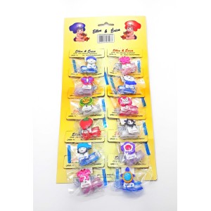 PRENDEDOR DE CHUPETA C/12 SILICONE  (Campanha Ajudar é Amar - Doação)