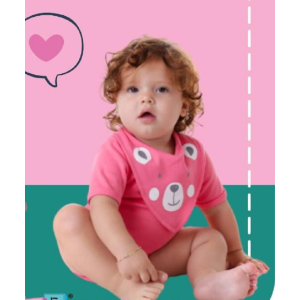 BODY MANGA CURTA FEMININO C/ BANDANA SUEDINE