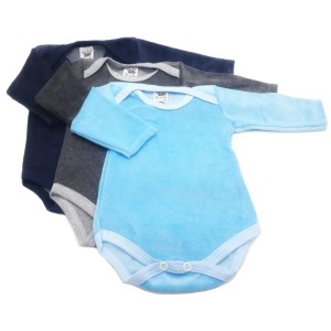 BODY MANGA LONGA PLUSH LISO C/APLIQUE