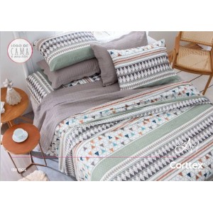 JOGO CAMA C/4 QUEEN EST. 150 FIOS COLOR ART