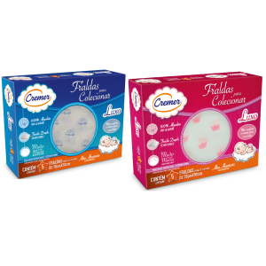 FRALDA C/5 ESTAMPADA LUXO CREMER