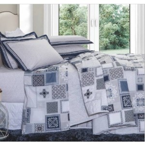 JOGO CAMA C/4 KING ESTAMPADO 200 FIOS VIDA BELA - KACYUMARA