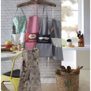 AVENTAL DESIGN ESTAMPADO C/BOLSO SORTIDO