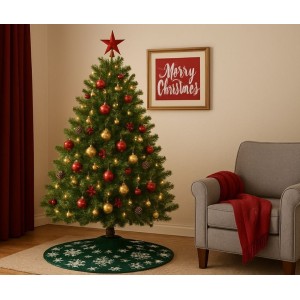 SAIA DE ÁRVORE JACQUARD NATAL