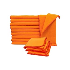 FLANELA LARANJA GRANDE 38x58cm PACOTE C/12 UNID