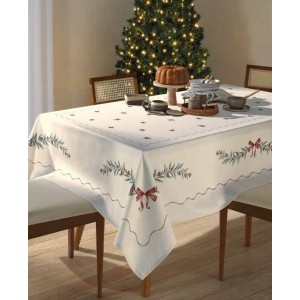 TOALHA MESA QUADRADA DOHLER NATAL CLEAN - 8 LUGARES