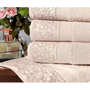 JOGO BANHAO C/5 C/RENDA MELODY (500G/M²) - BUETTNER