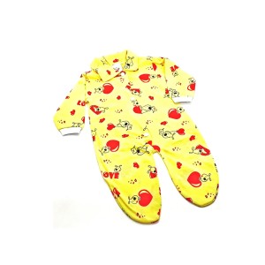 MACACÃO LONGO MALHA ESTAMPADO C/PÉ  (Campanha Ajudar é Amar - Doação)