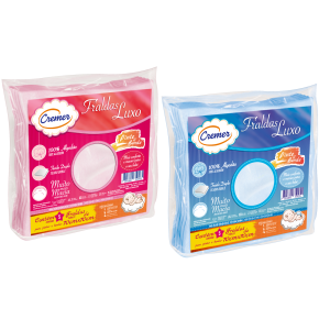 FRALDA PINTE E BORDE CREMER COLOR LUXO - PCT C/5 UNIDADES