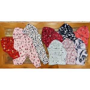 PIJAMA ESTAMPADO SUEDINE C/CAPUZ