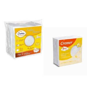 Fralda De Pano Luxo Branca Lisa Cremer - Pacote c/ 15 Unidades