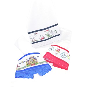 PANO DE PRATO ALVEJADO PONTO CRUZ C/BARRA