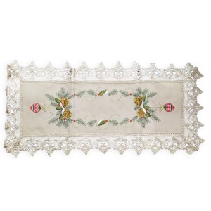 CAMINHO MESA NATAL LINHO RENDA GUITER