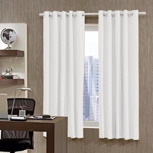 CORTINA BLACKOUT BELLA JANELA PVC ILHOS FUNDO CINZA
