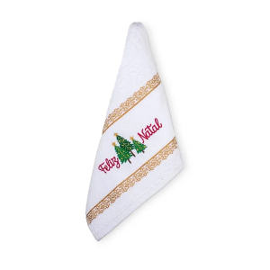 KIT LAVABO COM 2 PEÇAS BORDADAS NATAL (TAG) - APPEL