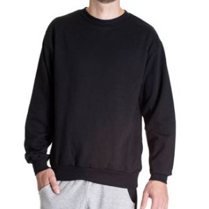 BLUSÃO AD MOLETOM LISO PRETO - (Campanha Ajudar é Amar - Doação)