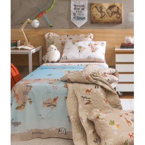 JGO CAMA C/3 INFANTIL ESTAMPADO  ROYAL (140 FIOS)