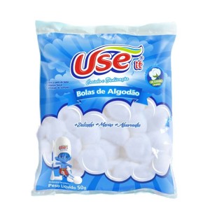 ALGODÃO BOLAS BRANCAS- (Campanha Ajudar é Amar - Doação)
