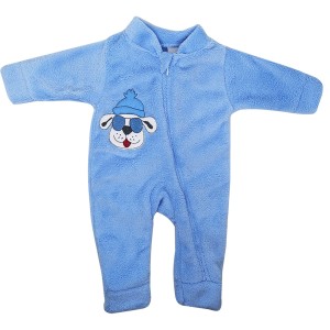 MACACÃO LONGO SOFT S/PE BORDADO C/ZÍPER FLEECE